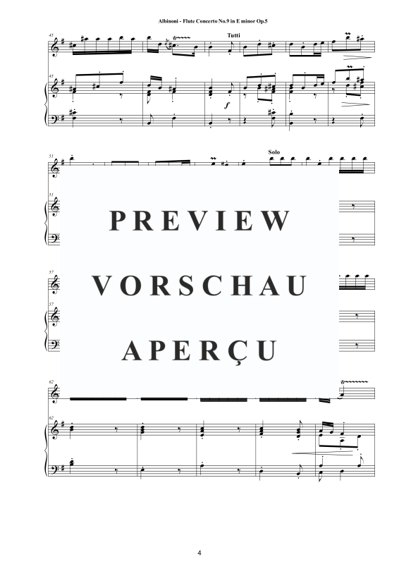 Product gallery: Page 5 of 11 Flute Concerto No.9 in E-Moll Op.5, , Flute and Piano/Harpsichord