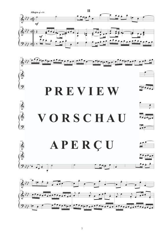 Produktgalerie: Seite 8 von 11 Flöten Sonate Nr. 5 in F-Moll BWV 1018, , Flöte und Cembalo/Klavier