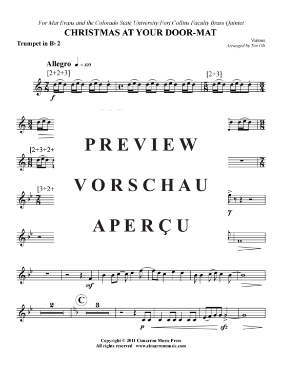 Produktgalerie: Seite 11 von 14 Christmas At Your Door-Mat , , (Blechbläserquintett)