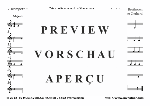 Produktgalerie: Seite 9 von 11 Die Himmel rühmen, , (Blechbläser Quintett)