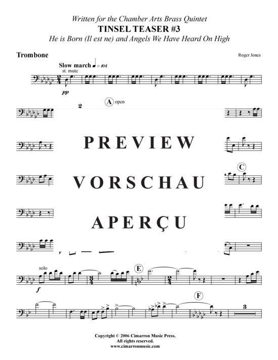 Produktgalerie: Seite 9 von 16 Tinsel Teaser 3 , , (Blechbläserquintett)