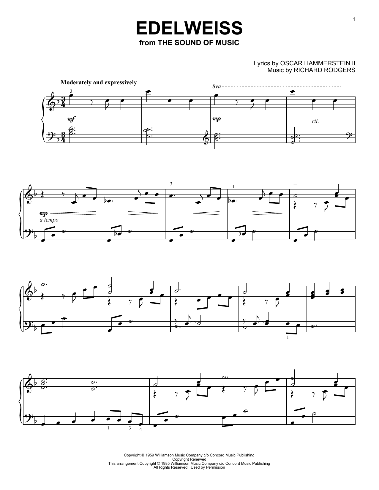 Product picture to: Edelweiss (from The Sound Of Music)