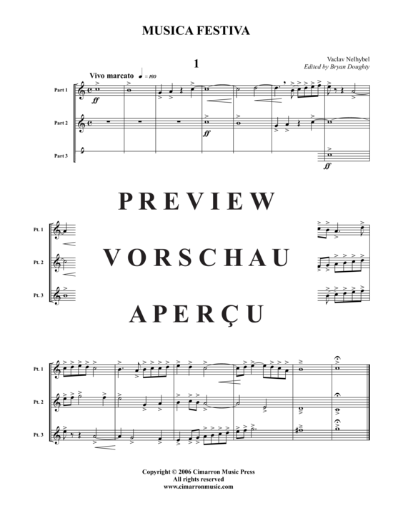Produktgalerie: Seite 2 von 21 Musica Festiva – 15 kurze Sätze , , (Trompete Trio)