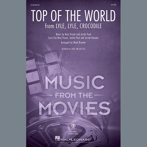 cover: Top Of The World (from Lyle, Lyle, Crocodile) (arr. Mark Brymer), Shawn Mendes