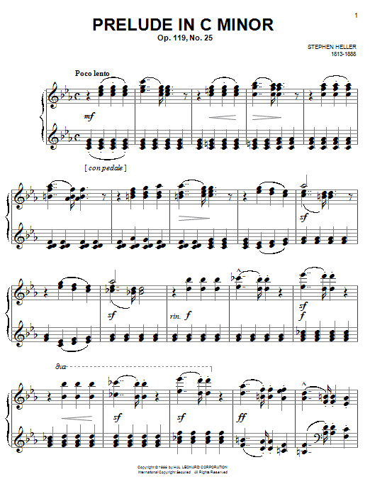 Product picture to: Prelude in C Minor, Op. 119, No. 25