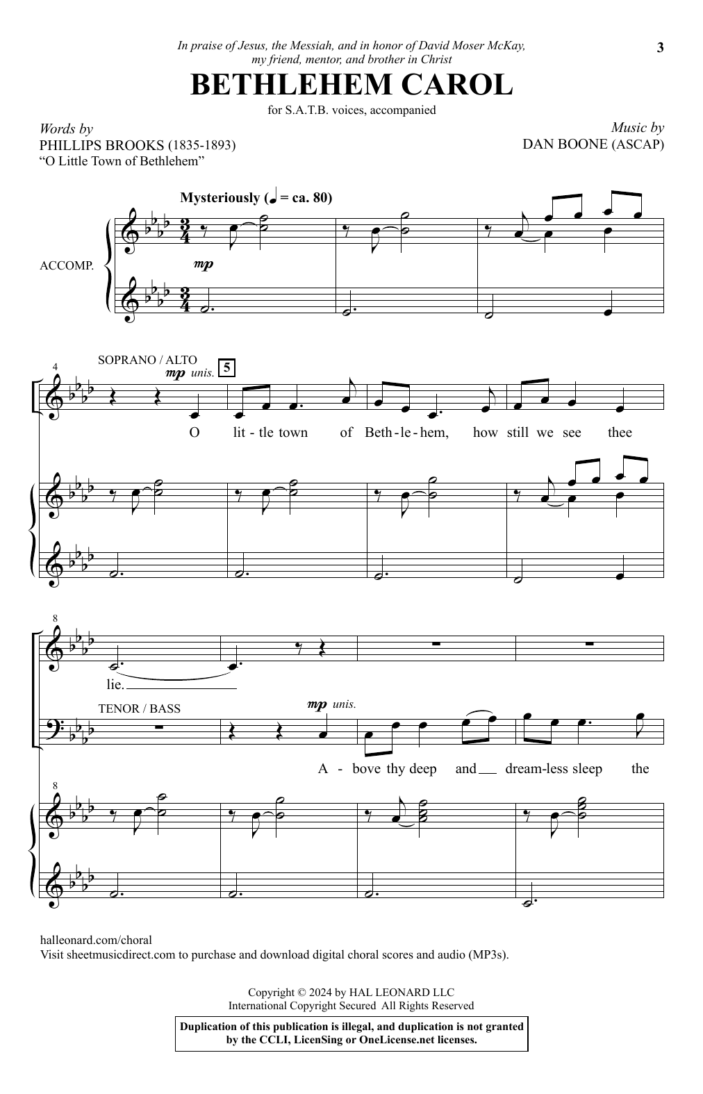 Produktbild zu: Bethlehem Carol