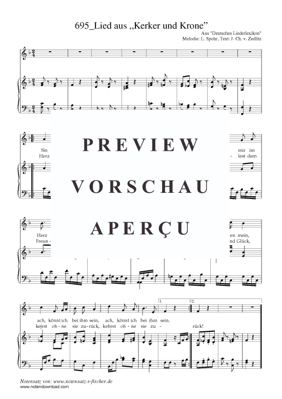 Product picture to: Lied aus ?Kerker und Krone? Aus "Deutsches Liederlexikon" A. Härtel (1865)