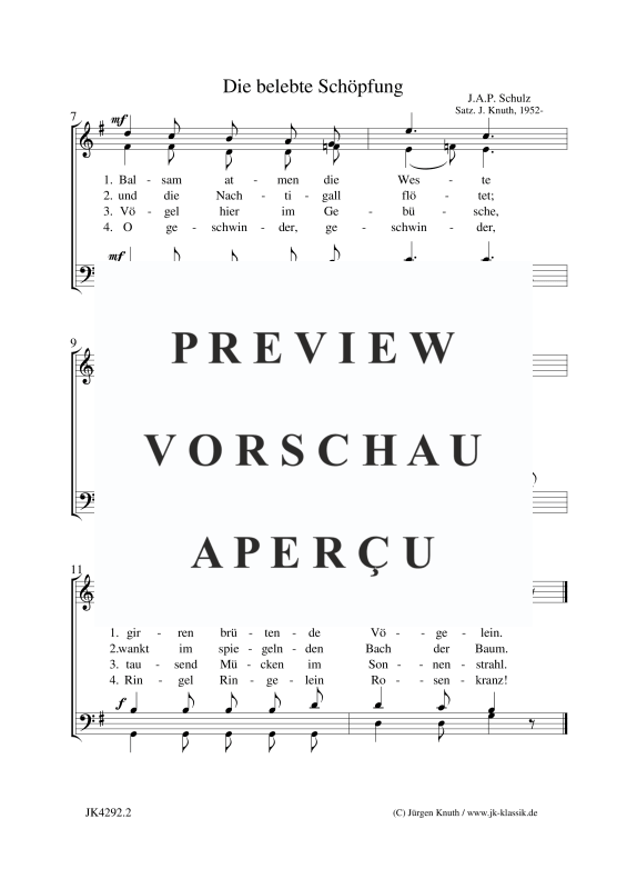 Produktgalerie: Seite 3 von 3 Die belebte Schöpfung, , Gemischter Chor
