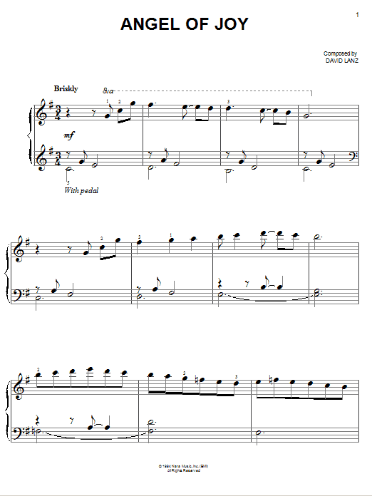 Product gallery: Page 1 of 1 Angel Of Joy, David Lanz