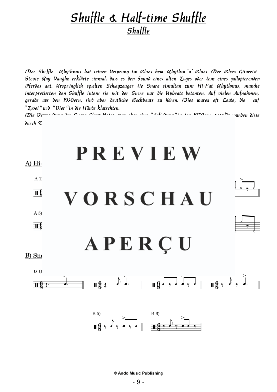 Produktgalerie: Seite 11 von 11 Groove-Koordination für Drumset Band 1, , Drum Set - Pop-Edition