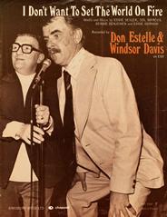 cover: I Don't Want To Set The World On Fire, Don Estelle