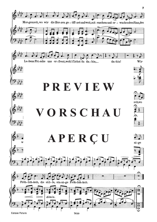 Product gallery: Page 5 of 5 Morgenlied D.685, , Low Voice and Piano