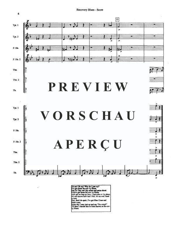 Produktgalerie: Seite 6 von 11 Recovery Blues, , Blechbläser Quintett
