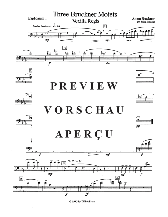 Product gallery: Page 9 of 20 Three Bruckner Motets , , (Tuba Quartett EETT)