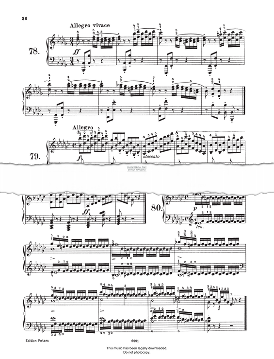 Produktgalerie: Seite 1 von 1 Study (Op. 821, No.79), Carl Czerny, Klavier
