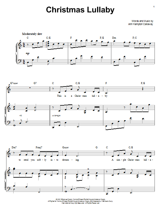 Product gallery: Page 1 of 1 Christmas Lullaby, Barbra Streisand