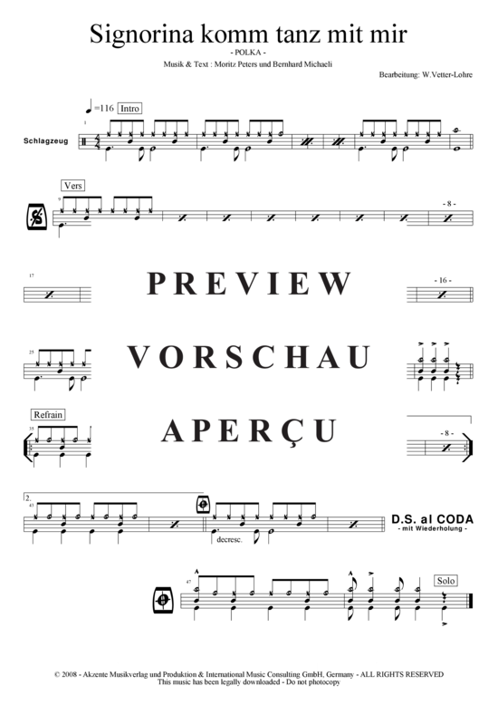 Product gallery: Page 10 of 12 Signorina komm tanz mit mir , Hofbräuhaus-Band, (Combo + 3 Horns)