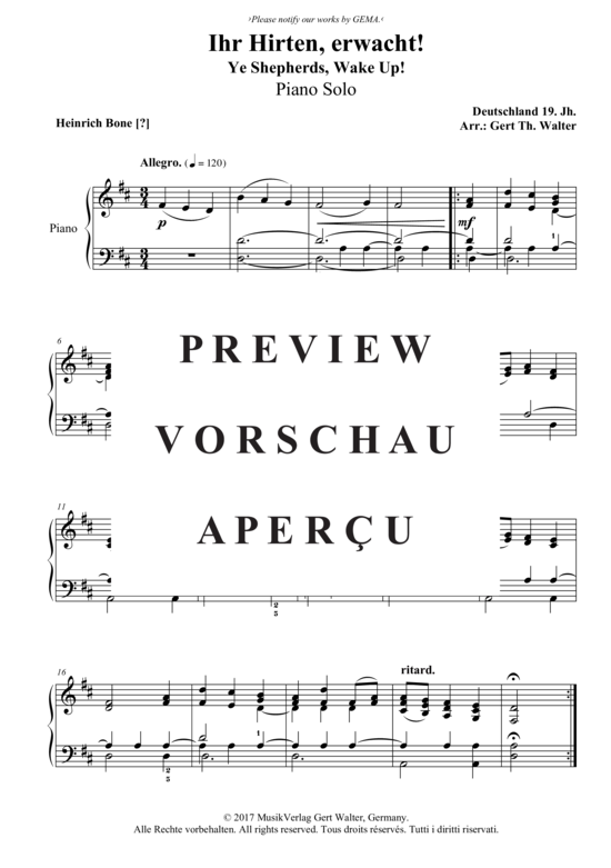 Produktbild zu: Ihr Hirten, erwacht Traditional