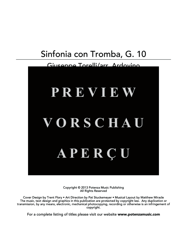 Produktgalerie: Seite 3 von 11 Sinfonia con Tromba, G. 10, , (Trompete in B und Klavier)
