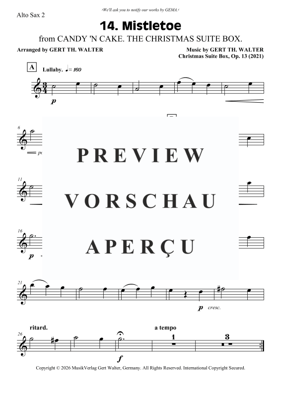 Produktgalerie: Seite 6 von 10 Mistletoe, , Saxophon Quartett