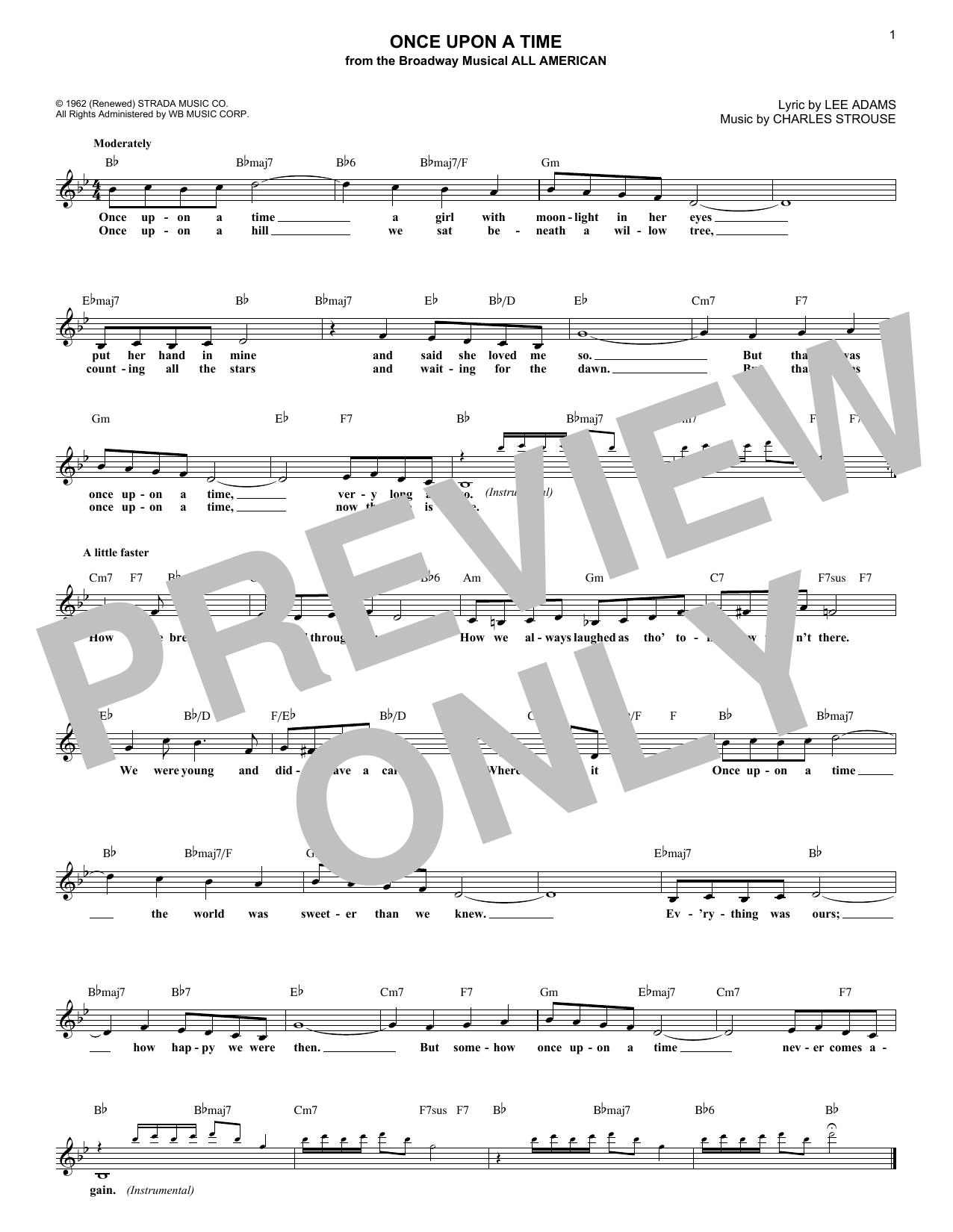 Product gallery: Page 1 of 1 Once Upon A Time, Charles Strouse