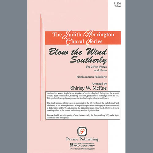 cover: Blow The Wind Southerly, Shirley W. McRae