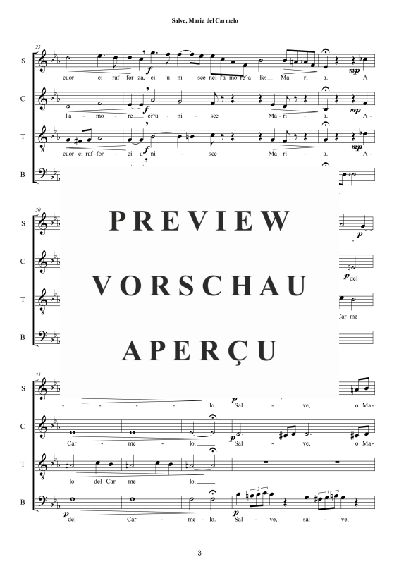 Produktgalerie: Seite 4 von 11 Salve, Maria del Carmelo - Ritus, , Gemischter Chor a capella