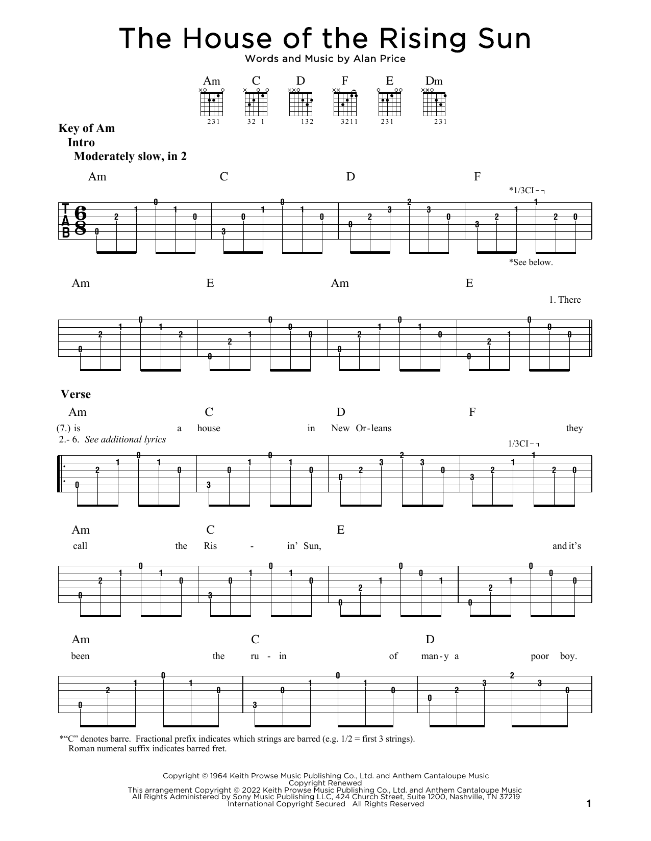 Product gallery: Page 1 of 1 The House Of The Rising Sun, The Animals