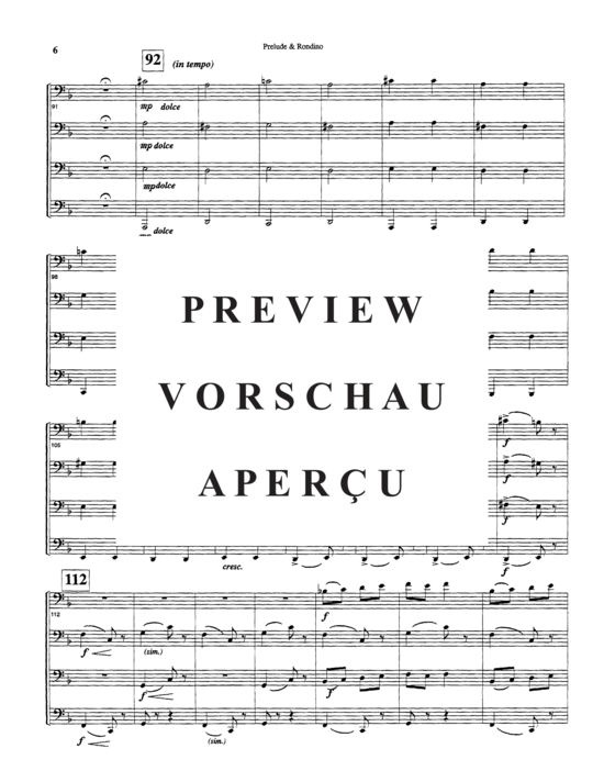 Product gallery: Page 9 of 21 Prelude and Rondino , , (Tuba Quartett EETT)