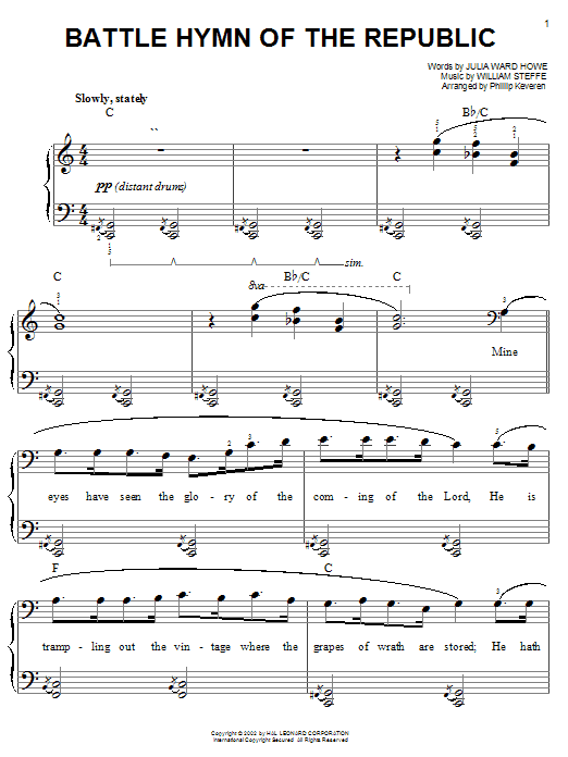 Product picture to: Battle Hymn Of The Republic