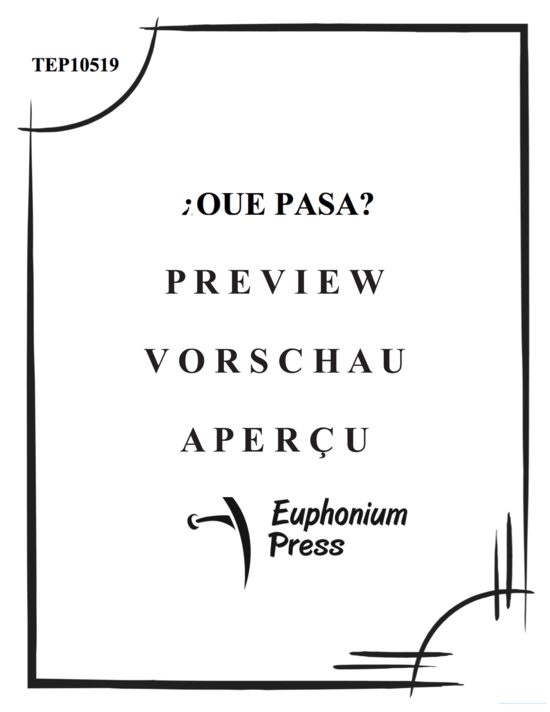 Produktgalerie: Seite 2 von 16 Que Pasa , , (Tuba + Klavier)