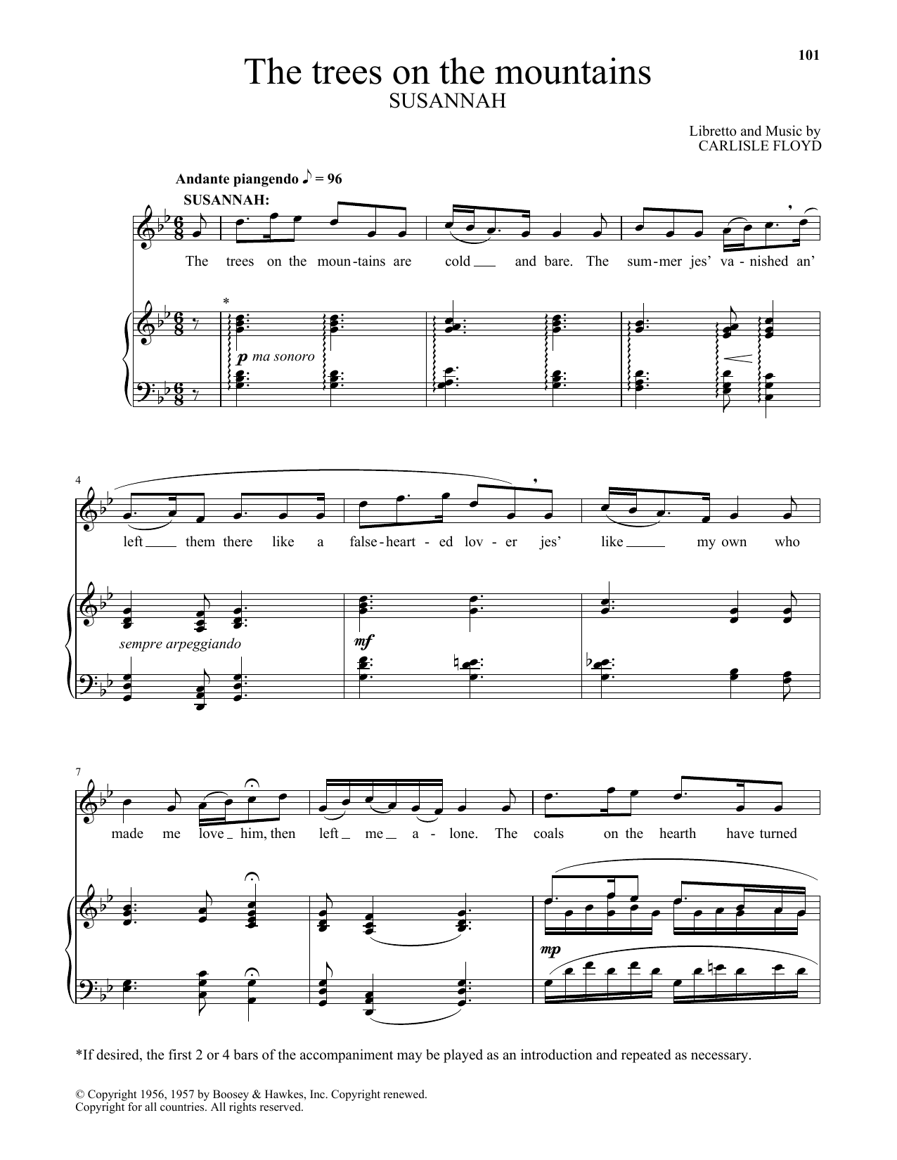 Product gallery: Page 1 of 1 The Trees On The Mountains, Carlisle Floyd