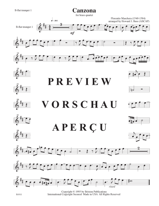 Produktgalerie: Seite 8 von 12 Canzona , , (Blechbläserquartett T T H/P P)