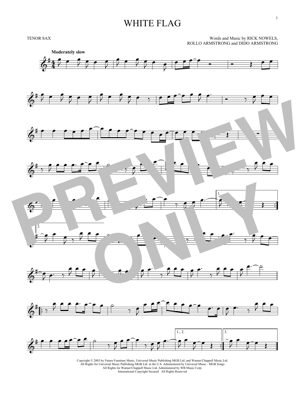 Product gallery: Page 1 of 1 White Flag, Dido