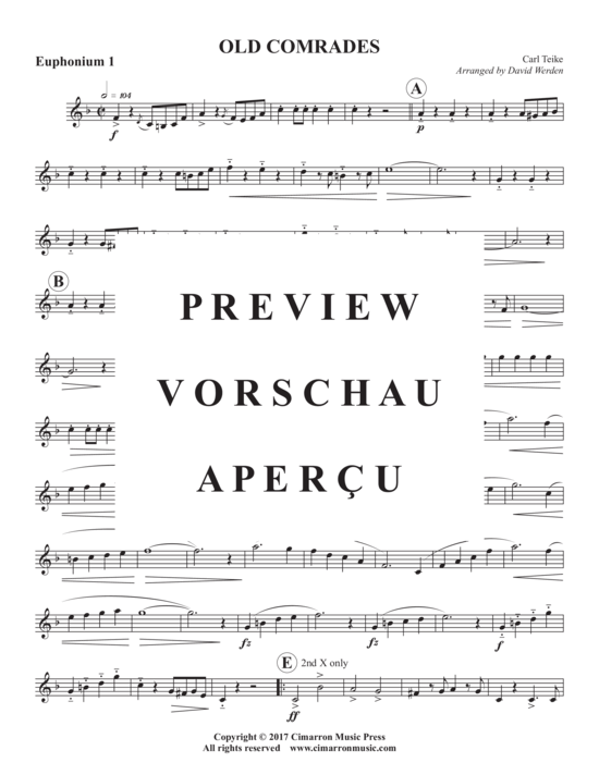 Product gallery: Page 11 of 20 Old Comrades , , (Tuba Quartett EETT)