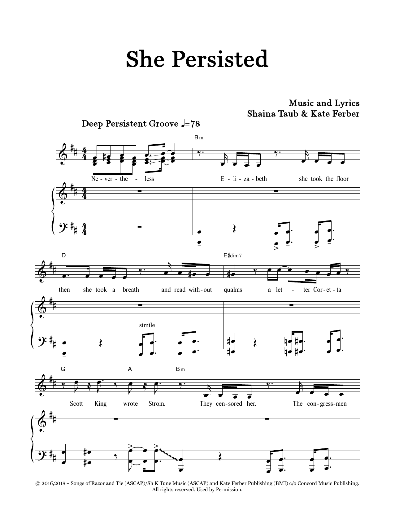 Produktbild zu: She Persisted (feat. Kate Ferber)