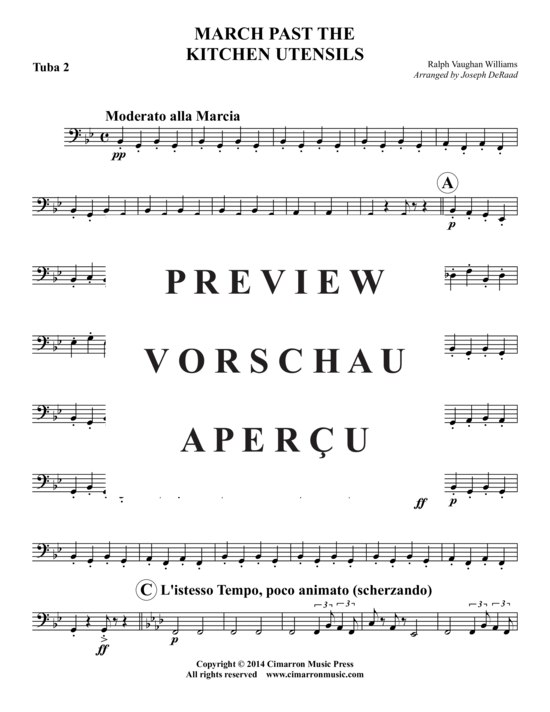 Product gallery: Page 16 of 17 Marsch Past the Kitchen Utensils , , (2x Baritone, 2x Tuba)