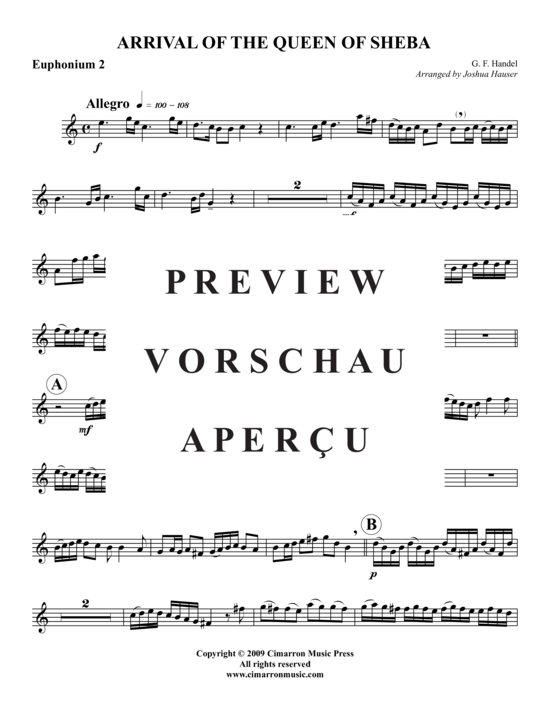 Product gallery: Page 15 of 21 Arrival of the Queen of Sheba , , (Tuba-Ensemble, EETTT)