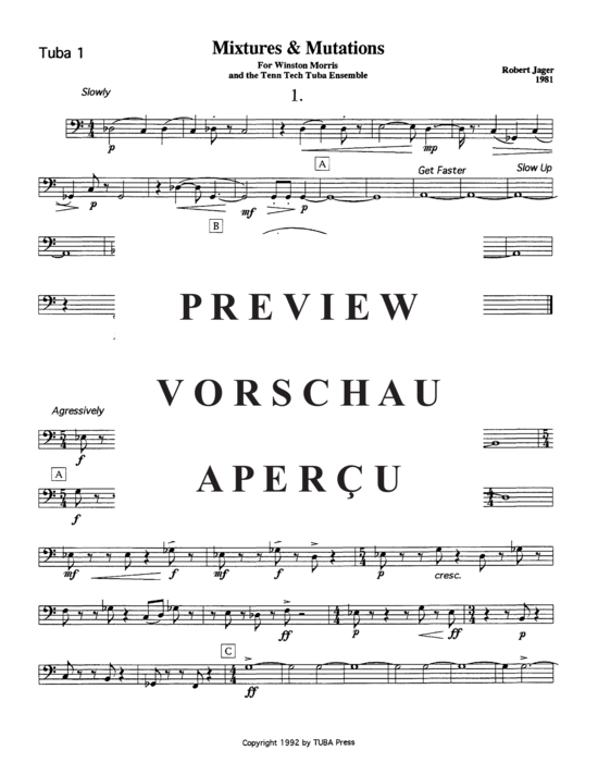 Product gallery: Page 21 of 21 Mixtures and Mutations , , (Tuba Quartett EETT)