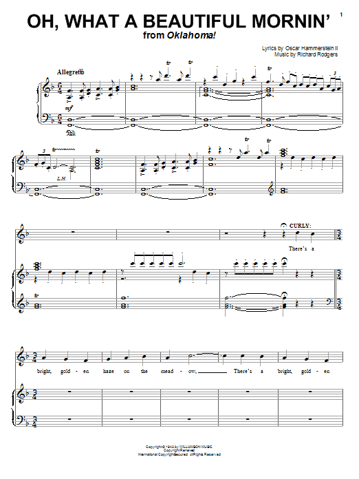 Produktbild zu: Oh, What A Beautiful Mornin' (from Oklahoma!)