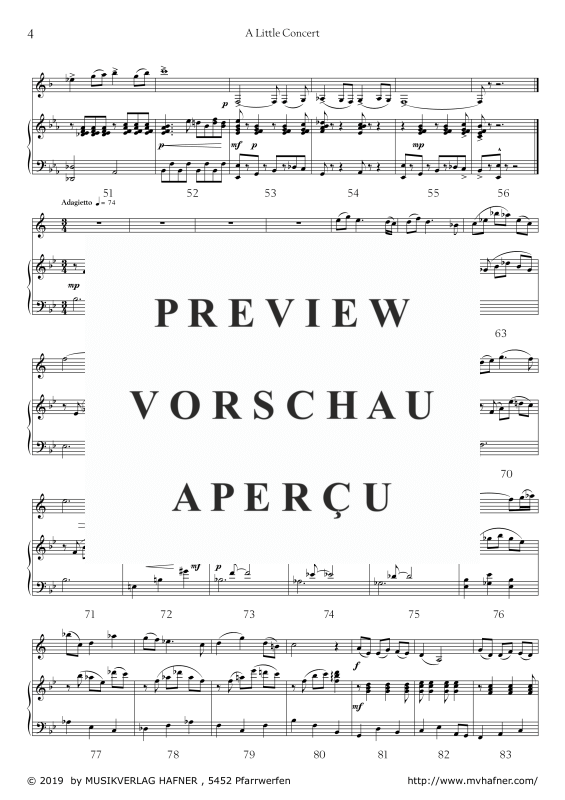 Product gallery: Page 7 of 11 A Little Concert, , (clarinet in Bb and piano)