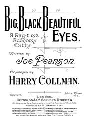 cover: Big, Black, Beautiful Eyes, Harry Collman