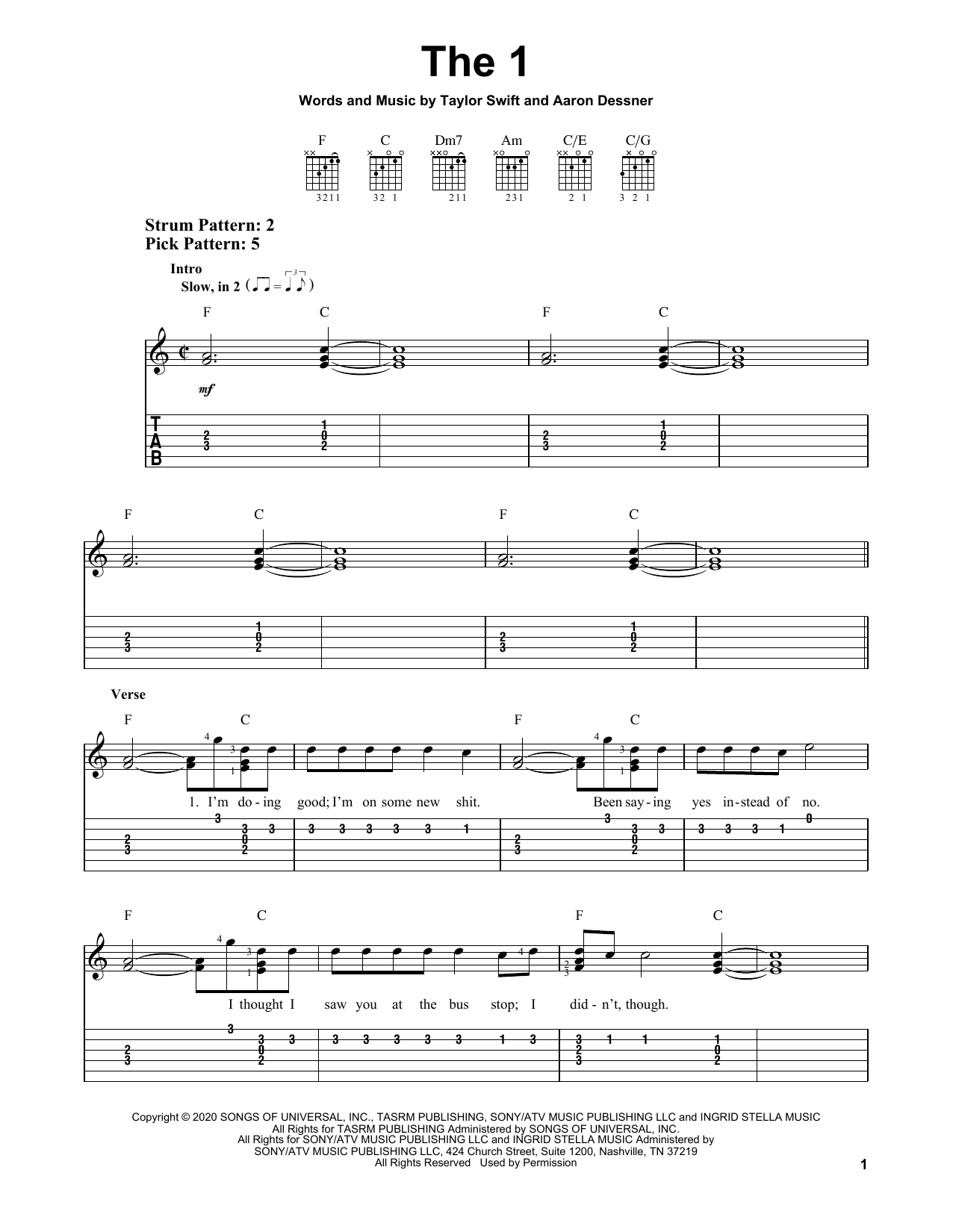 Produktgalerie: Seite 1 von 1 the 1, Taylor Swift, Gitarre