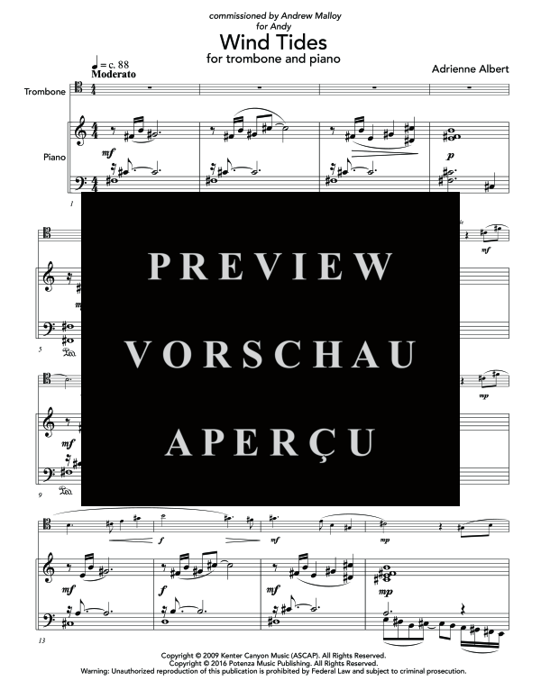 Product gallery: Page 5 of 11 Wind Tides, , (trombone and piano)