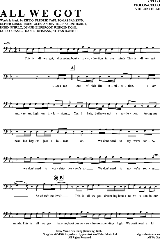 Produktbild zu: All We Got Robin Schulz und Kiddo