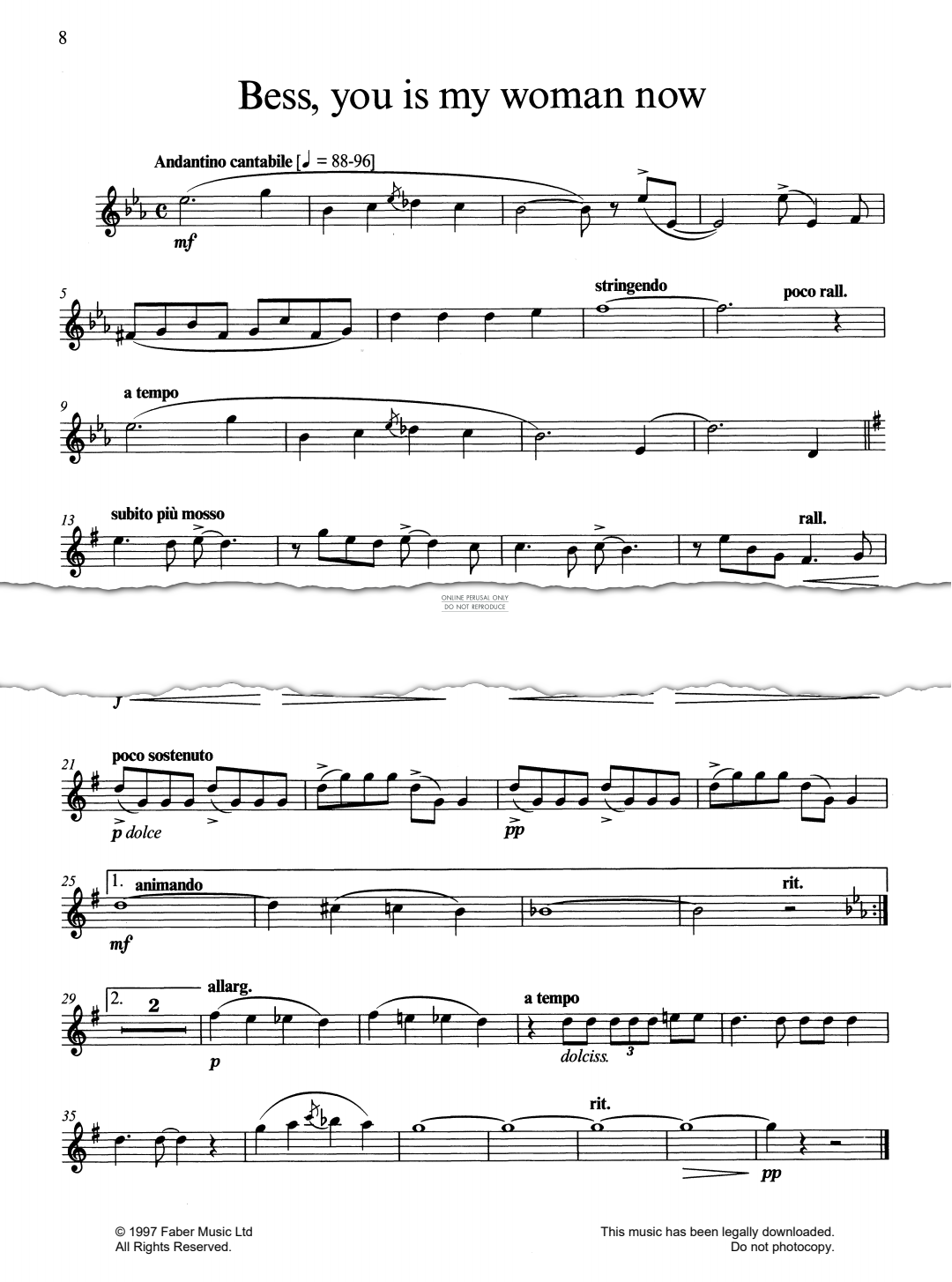 Produktgalerie: Seite 1 von 1 Bess, You Is My Woman (from PORGY AND BESS®), George Gershwin, Klarinette, Klavier