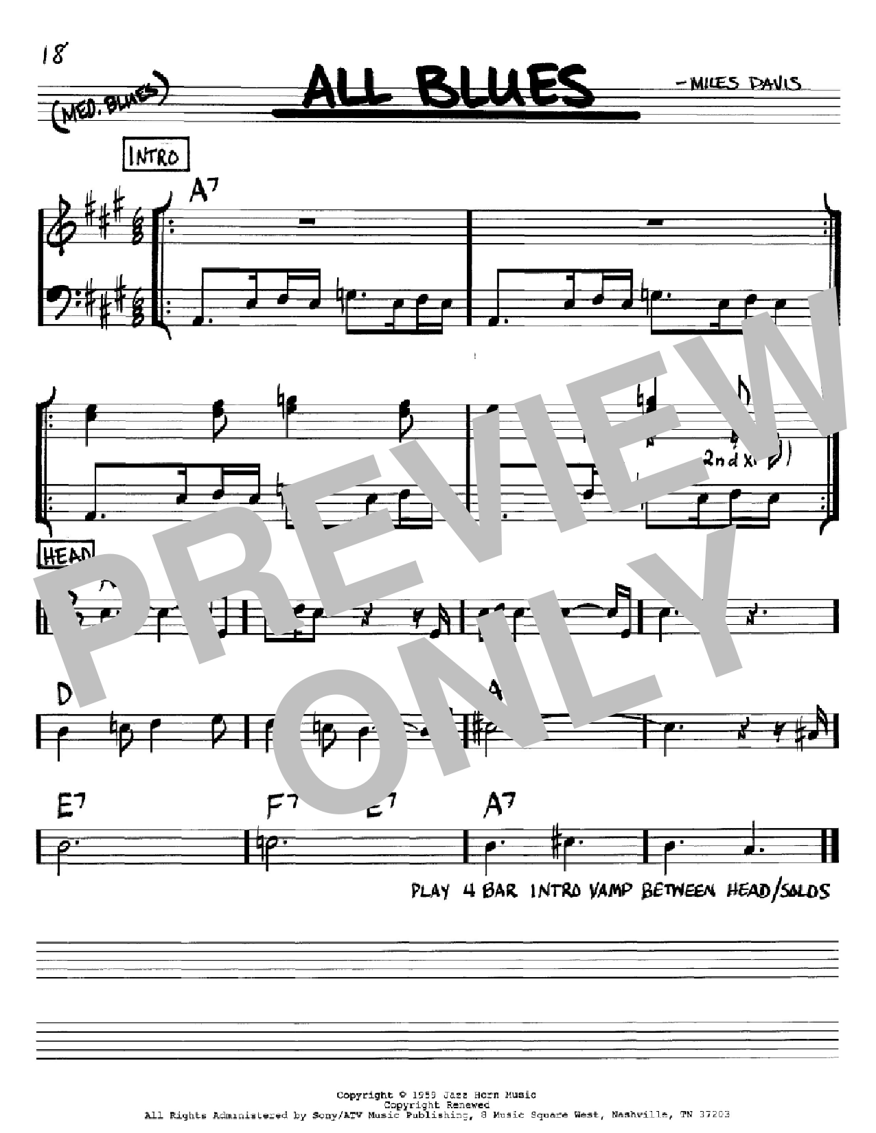 Produktbild zu: All Blues