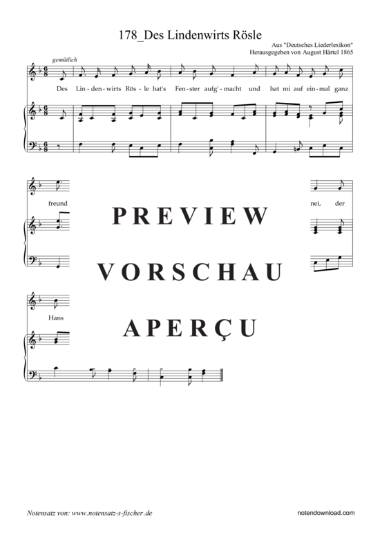 Product gallery: Page 2 of 3 Des Lindenwirts Rösle , , Piano and Voice