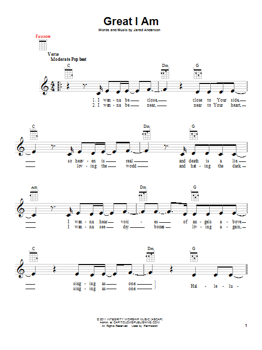 Product gallery: Page 1 of 1 Great I Am, Jared Anderson