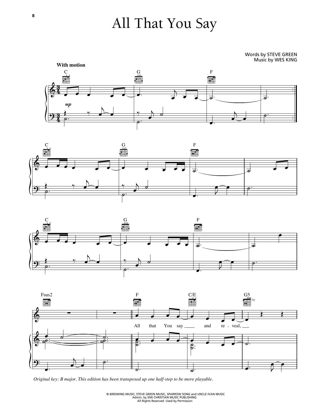Produktbild zu: All That You Say